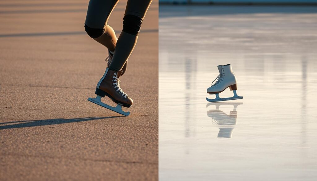Comparing Roller Skating and Ice Skating Difficulty