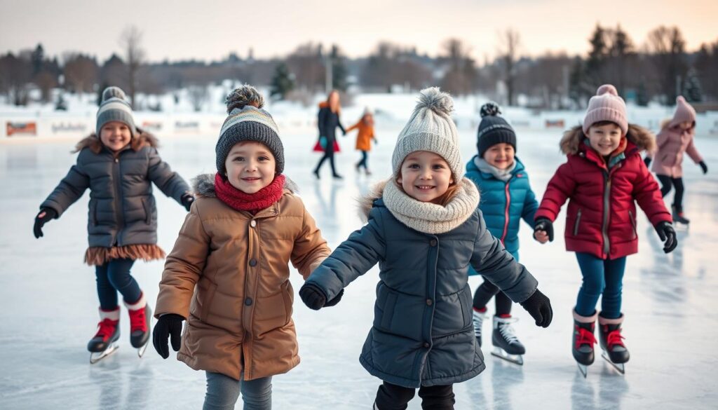 Young Children Ice Skating Benefits