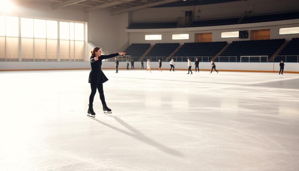 Advanced Ice Skating Stops
