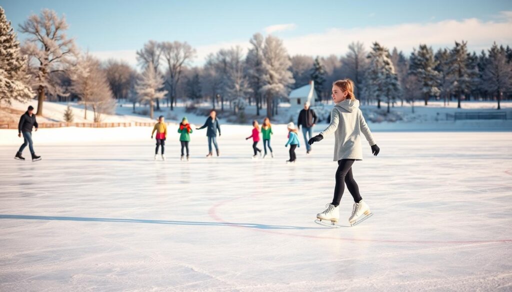Beginner Ice Skating Skills Demonstration