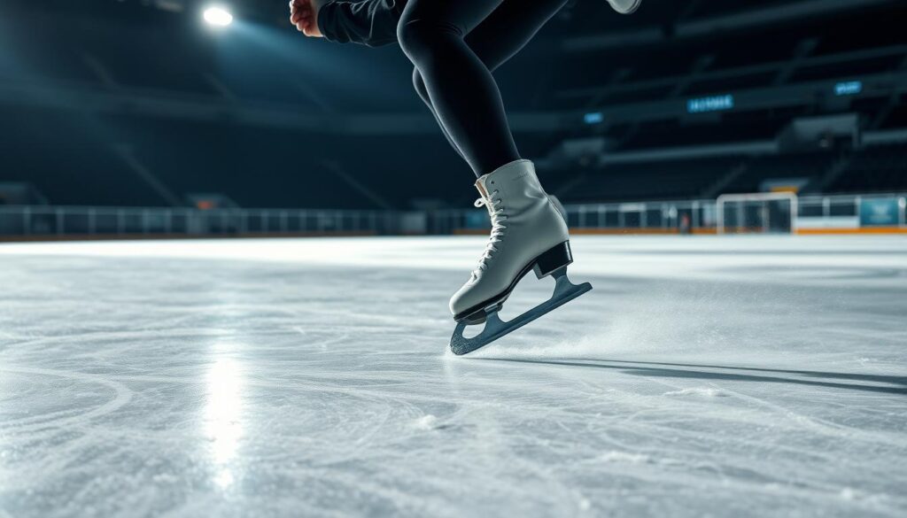Hockey Stop Ice Skating Technique