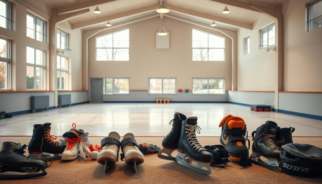 Home Ice Skating Training Setup