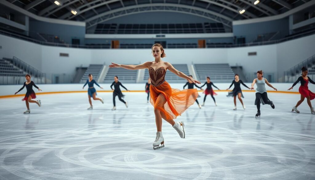 Ice Skating Stop Drills Practice