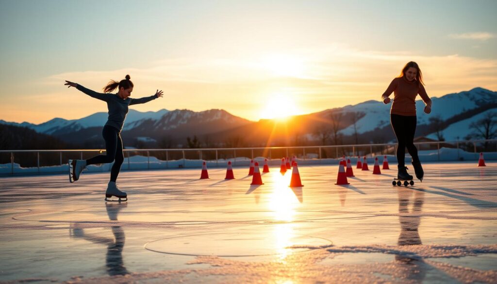 Ice Skating and Roller Skating Comparison