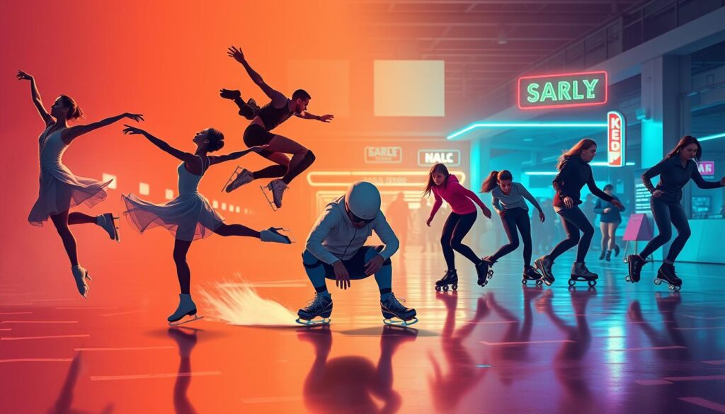 Skating Styles Comparison