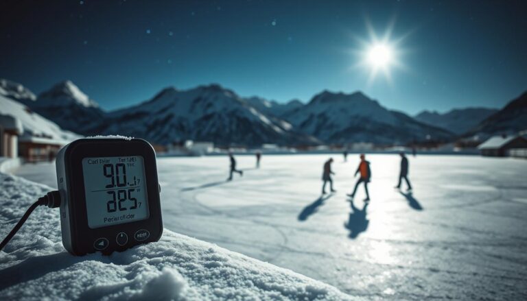 how cold are ice skating rinks