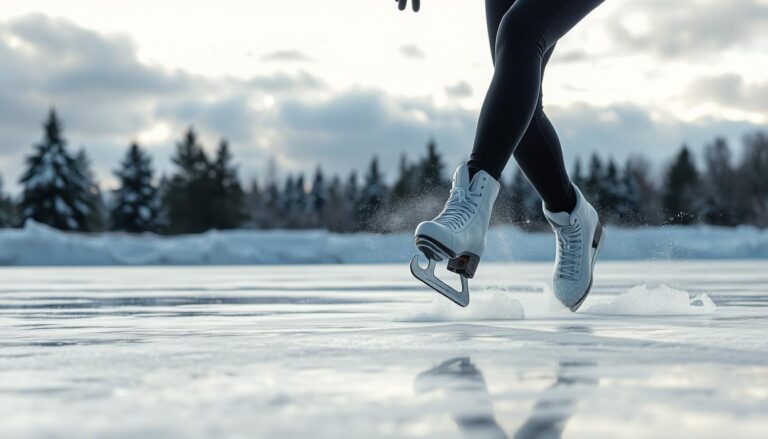 how to stop when ice skating