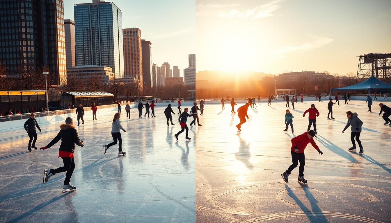 is ice skating like roller skating